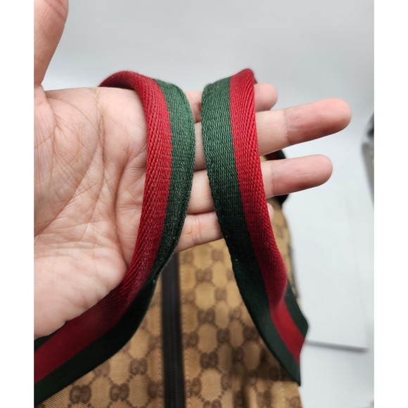 GUCCI GG Web Duffle Bag *RARE* 286GUCXBJC - Picture 8 of 15